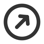 Arrow Up Right Circle SVG Icon